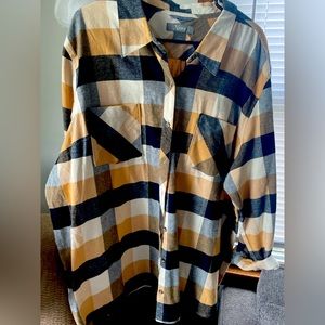 Yellow and black flannel